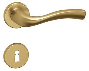 Dverové kovanie MP Arch-R (F4), kľučka-kľučka, Otvor pre obyčajný kľúč BB, MP F4/MP4 (hliník bronz)