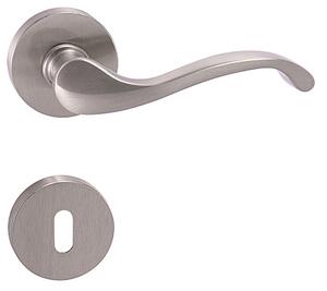 Dverové kovanie MP Cast-R (ONS), kľučka-kľučka, Otvor pre obyčajný kľúč BB, MP ONS (nikel brúsený)