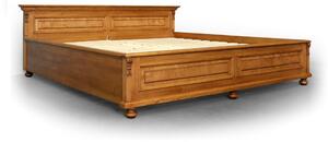Manželská posteľ z masívneho smrekového dreva