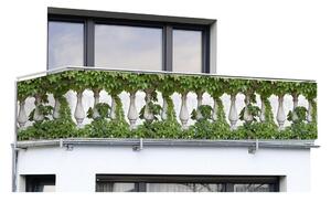 Zelená plastová balkónová zástena 500x85 cm - Maximex