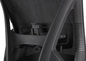 Kancelárska ergonomická stolička ERGO MAX — čierna, nosnosť 150 kg