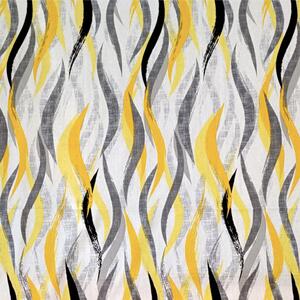 Ervi bavlna š.240 cm - žlto-sivé vlny 180-3, metráž