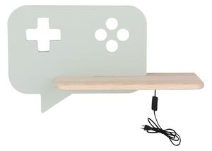 LED Detské nástenné svietidlo s poličkou CONSOLE LED/5W/230V zelená