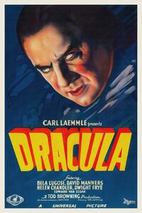 Umelecká tlač Dracula (Vintage Cinema / Retro Movie Theatre Poster / Horror & Sci-Fi), (26.7 x 40 cm)
