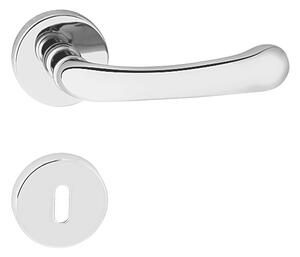 Dverové kovanie MP Dea-R (OC), kľučka-kľučka, WC kľúč, MP OC (chróm lesklý)