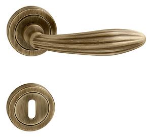 Dverné kovanie MP Sofia R 1917 (OGS - Bronz česaný matný), kľučka-kľučka, Otvor pre obyčajný kľúč BB, MP OGS (bronz česaný mat)