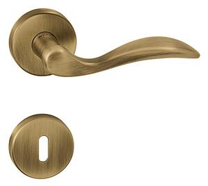 Dverové kovanie MP Lea R 1948 (OGS), kľučka-kľučka, Otvor pre obyčajný kľúč BB, MP OGS (bronz česaný mat)