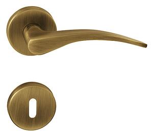 Dverové kovanie MP Nina R 1927 (OGS), kľučka-kľučka, WC kľúč, MP OGS (bronz česaný mat)