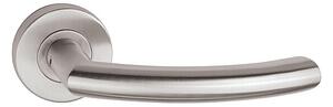 Dverové kovanie TWIN GULF H 1804 M3 (E), kľučka/kľučka, okrúhla rozeta, Okrúhla rozeta s otvorom na cylidrickú vložku PZ, Twin E (nerez matná)