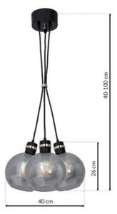 Luster na lanku OMEGA 3xE27/60W/230V