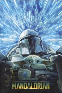 Plagát, Obraz - Star Wars: The Mandalorian - Hyperspace, (61 x 91.5 cm)
