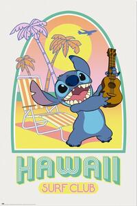 Plagát, Obraz - Stitch - Hawaii Club Surf, (61 x 91.5 cm)