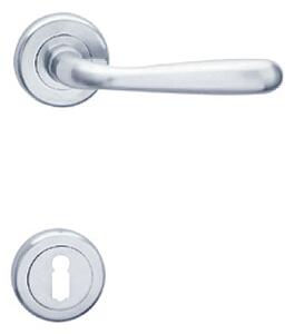 Dverové kovanie COBRA ORION-R (OC), kľučka-kľučka, WC kľúč, COBRA OC (chróm lesklý)