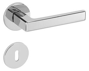 Dverové kovanie MP TI - SONIA - R 3095 5S (OC - Chrome lesklý), kľučka-kľučka, Otvor pre obyčajný kľúč BB, MP OC (chróm lesklý)
