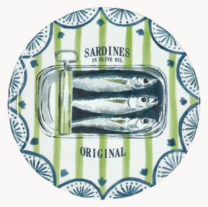 Porcelánový tanier na pizzu Sardines