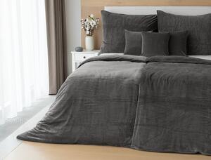 Obliečky ANTRACITOVÉ PREMIUM Bavlněný mikroplyš 1x 140/200, 1x 70/90
