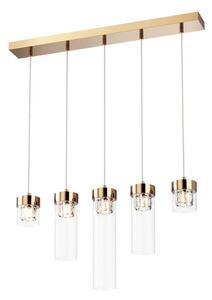 Zuma Line P0389-05E-F7AC - Krištáľový luster na lanku GEM 5xG9/28W/230V