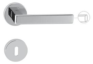 Dverové kovanie MP Sonia R 3095 (OC), kľučka-kľučka, Otvor pre obyčajný kľúč BB, MP OC (chróm lesklý)