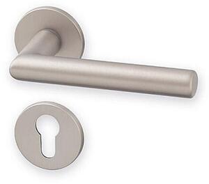 Dverové kovanie ACT Tipa exclusive R (Nikel satén), kľučka-kľučka, Otvor pre obyčajný kľúč BB, AC-T NS (nikel satén)