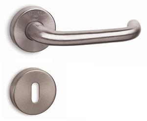 Dverové kovanie COBRA 1185-R ANTIBAKTERIÁLNÍ (NIKEL MATNÝ), kľučka-kľučka, WC kľúč, COBRA ONS (nikel matný)