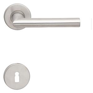 Dverové kovanie COBRA DIVA-R ECONOMY (IN), kľučka-kľučka, Otvor pre obyčajný kľúč BB, COBRA IN (nerez)