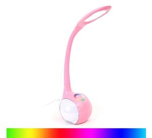 LED RGB Stmievateľná stolná lampa LED/7W/230V ružová