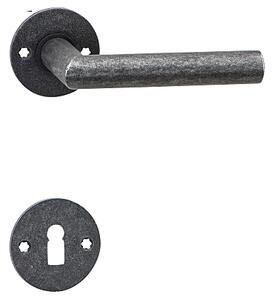 Dverové kovanie COBRA INNSBRUCK-R (R), kľučka-kľučka, Otvor na cylindrickú vložku PZ, COBRA R (rustik)
