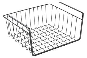 Čierny závesný kuchynský košík Metaltex, dĺžka 30 cm