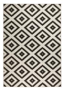 Čierno-krémový vonkajší koberec NORTHRUGS Malta, 80 x 150 cm