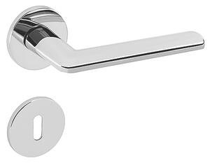 Dverové kovanie MP Eliptica - R 3098 5S (OC), kľučka-kľučka, Bez spodnej rozety, MP OC (chróm lesklý)