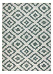 Zeleno-krémový vonkajší koberec NORTHRUGS Malta, 160 x 230 cm