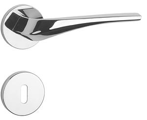 Dverové kovanie MP Dalia - R 7S (OC - Chróm lesklý), kľučka-kľučka, WC kľúč, MP OC (chróm lesklý)