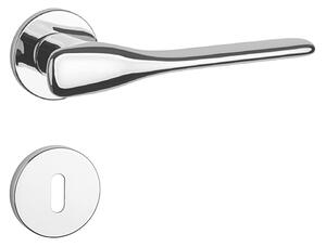 Dverové kovanie MP Orchide - R 7S (OC - Chróm lesklý), kľučka-kľučka, Otvor pre obyčajný kľúč BB, MP OC (chróm lesklý)