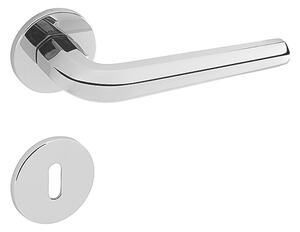 Dverové kovanie MP Oktagon R 4160 5 S (OC), kľučka-kľučka, Bez spodnej rozety, MP OC (chróm lesklý)