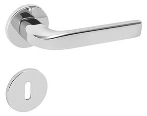 Dverové kovanie MP Ideal R 4162 5S (OC), kľučka-kľučka, Bez spodnej rozety, MP OC (chróm lesklý)