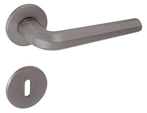 Dverové kovanie MP Oktagon R 4160 5 S (NP), kľučka-kľučka, Bez spodnej rozety, MP NP (nikel perla)