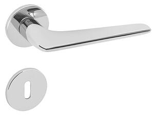 Dverové kovanie MP Optimal R 4164 5 S (OC - Chrome lesklý ), kľučka-kľučka, WC kľúč, MP OC (chróm lesklý)