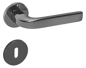 Dverové kovanie MP Ideal R 4162 5S (BNL), kľučka-kľučka, WC kľúč, MP BNL (čierny nikel)