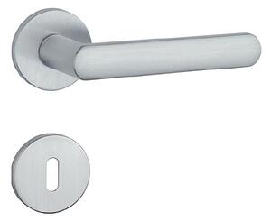 Dverné kovanie MP Fragola - R 7S (OCS - Chróm brúsený), kľučka-kľučka, WC kľúč, MP OCS (chróm brúsený)