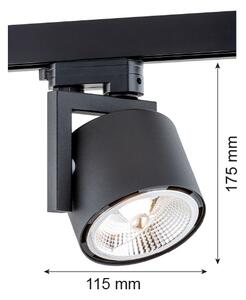 Argon 4751 - LED Bodové svietidlo do lištového systému ALTO 1xGU10/12W/230V černá