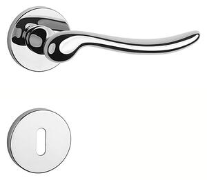 Dverové kovanie MP Nerina - R 7S (OC - Chróm lesklý), kľučka-kľučka, Otvor pre obyčajný kľúč BB, MP OC (chróm lesklý)