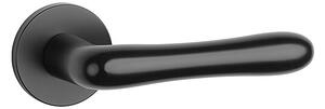 Dverové kovanie MP Cynia - R 7S (BS - Čierna matná), kľučka-kľučka, Bez spodnej rozety, MP BS (čierna mat)