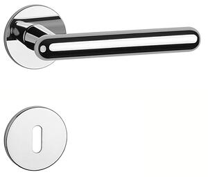 Dverové kovanie MP Asteria - R 5S (OC - Chróm lesklý), kľučka-kľučka, Otvor pre obyčajný kľúč BB, MP OC (chróm lesklý)