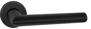 Dverové kovanie MP Nevada - R (BS - Čierna matná), kľučka-kľučka, Bez spodnej rozety, MP BS (čierna mat)