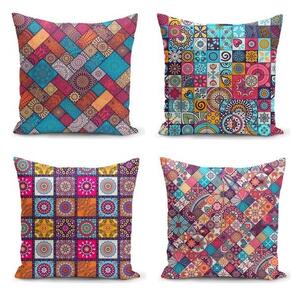 Obliečky na vankúše v súprave 4 ks 45x45 cm Mandala Tiles – Minimalist Cushion Covers