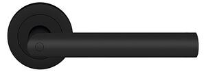 Dverové kovanie HOLAR Rhodos KD basic (čierna), KL kľučka smeruje vľavo, Uzamykanie na kľučke - ľavá, HOLAR čierna