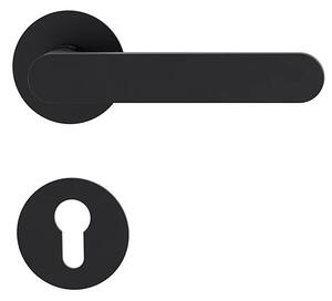 Dverné kovanie MP Avus Piatta S - R (grafit čierna), kľučka-kľučka, Bez spodnej rozety, MP GČ (grafit čierna)