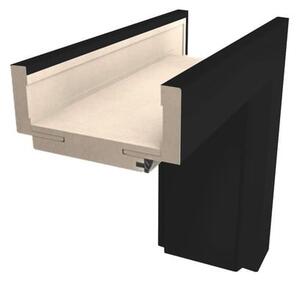 Obložková zárubňa DRE pre hrúbku steny 10-14 cm čierna CPL 70 cm pravá o2CPLC70P
