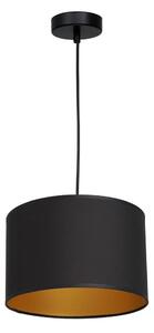 Luster na lanku ARDEN 1xE27/60W/230V pr. 25 cm čierna/zlatá