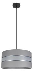 Luster na lanku CORAL 1xE27/60W/230V pr. 40 cm šedá